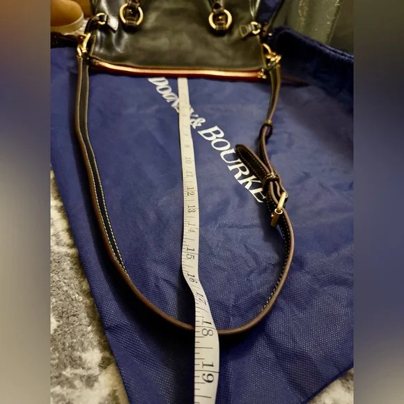 NWOT Dooney & Bourke Navy Florentine Leather Large Satchel - Picture 16 of 16